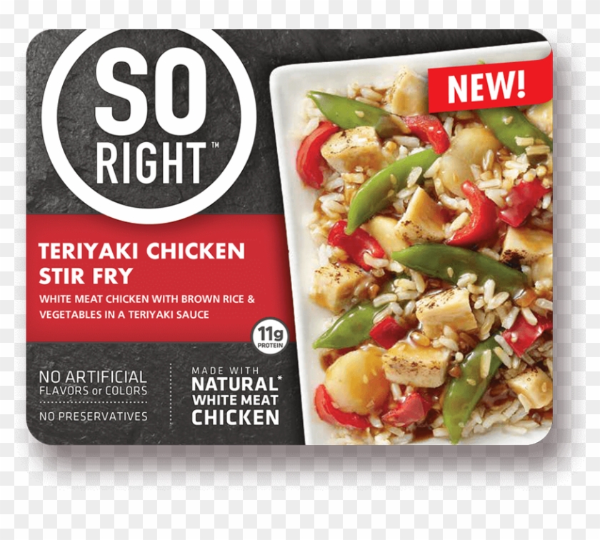 This Meal Starts With Brown Rice, All White Meat Chicken, - So Right Frozen Dinners Clipart