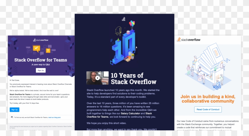 Here Are A Few Emails We Sent Last Year For Major Announcements - Email Design 2019 Clipart #4381594