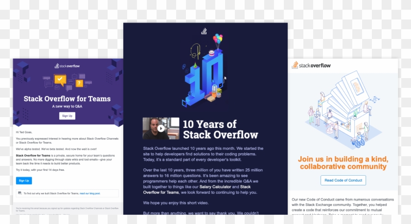 Here Are A Few Emails We Sent Last Year For Major Announcements - Email Design 2019 Clipart