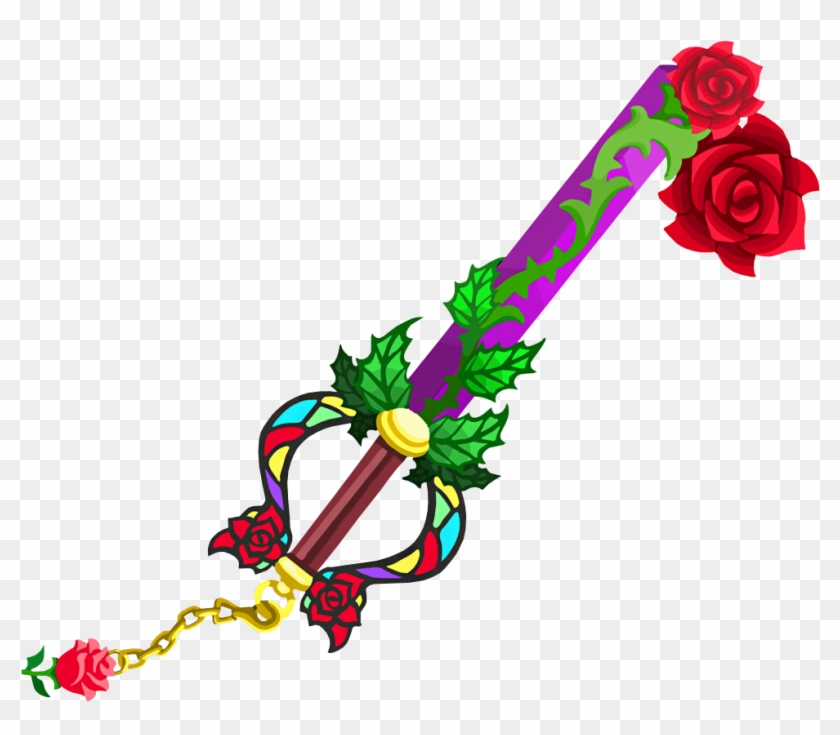 Divine Rose04 - Divine Rose Keyblade Kh 1.5 Clipart