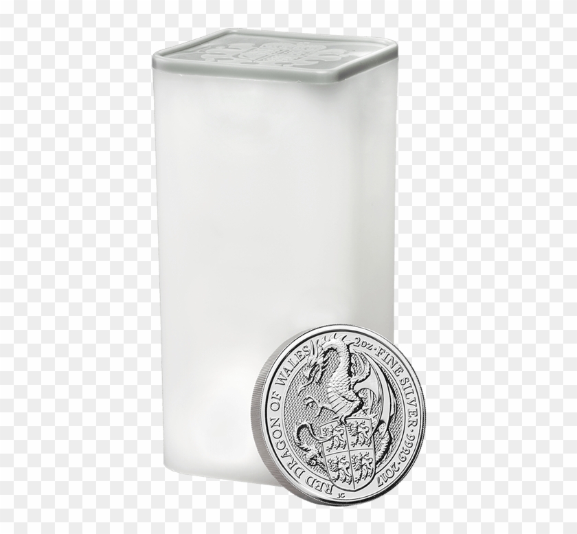 The Queen's Beasts 2017 The Dragon 2 Oz Silver Ten - Silver Clipart #4381952