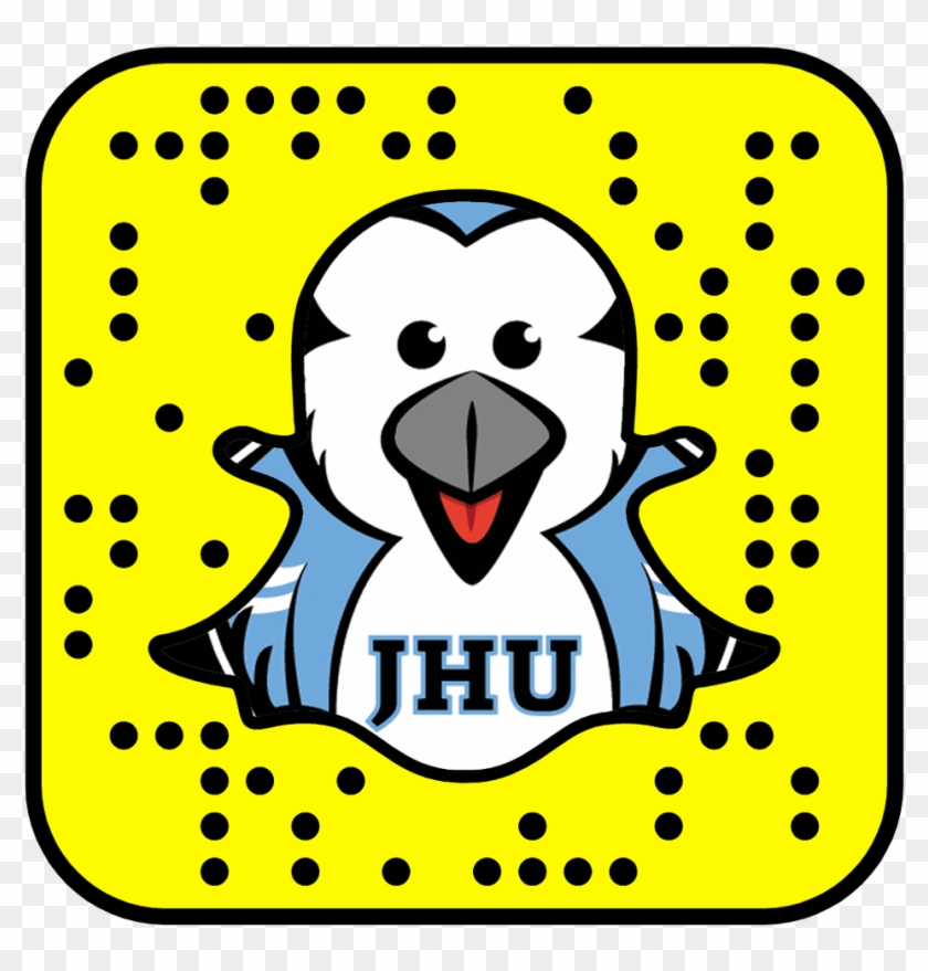 Be Sure To Follow "jhuathletics" On Snapchat And Post - Snapchat Logo Transparent Clipart #4382050