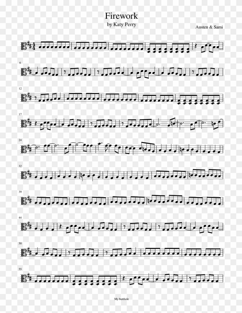 Firework Viola - Dragon Hunter Violin 1 Sheet Music Clipart