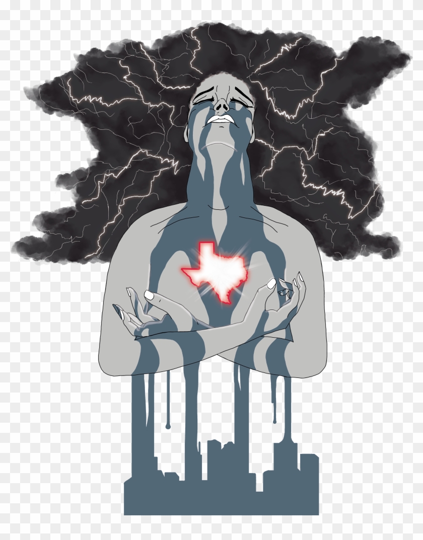 Texas Heart Anniversary - Illustration Clipart