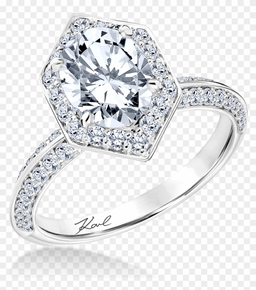 Halo Paved Diamond Ring Clipart #4382610