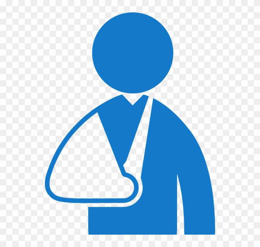 Fractura, Brazo, Persona, Salud, Doctor, Yeso, Férula - Workers Compensation Icon Clipart