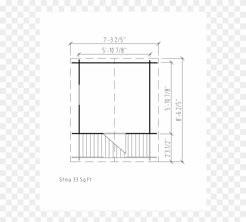 Sally 33 Sq - Technical Drawing Clipart #4382681