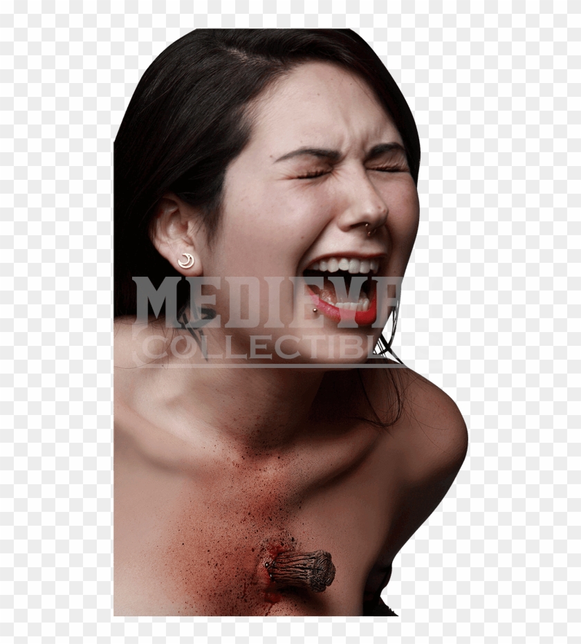 Maquillage Halloween Bouche Asticot Clipart