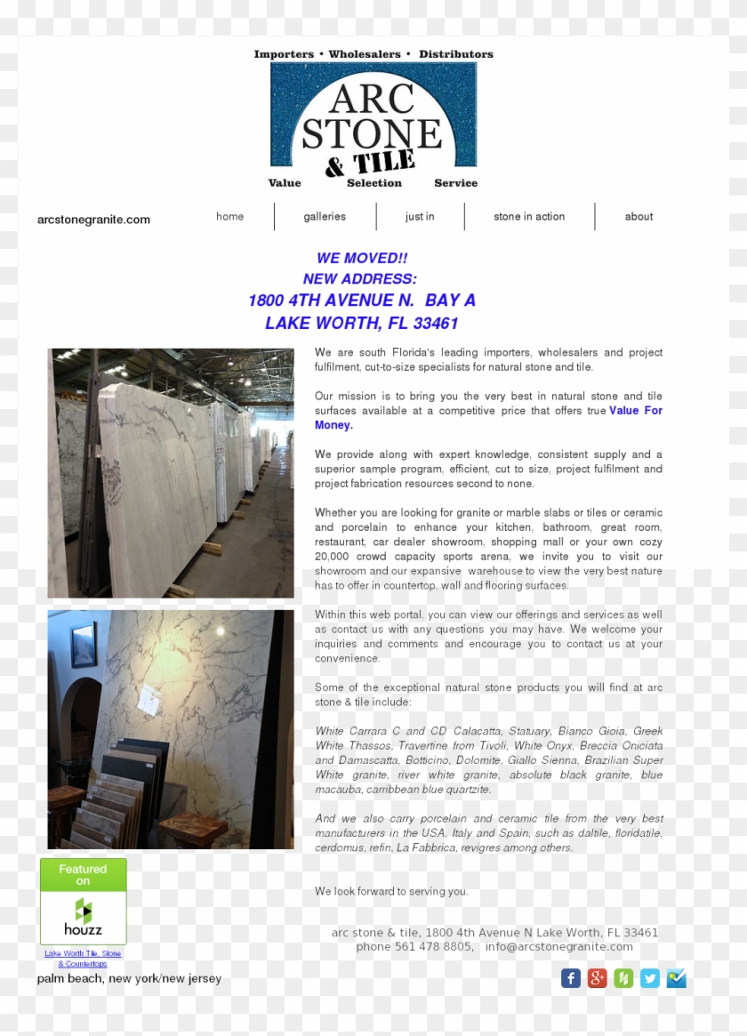 Arc Stone & Tile Competitors, Revenue And Employees - Architecture Clipart