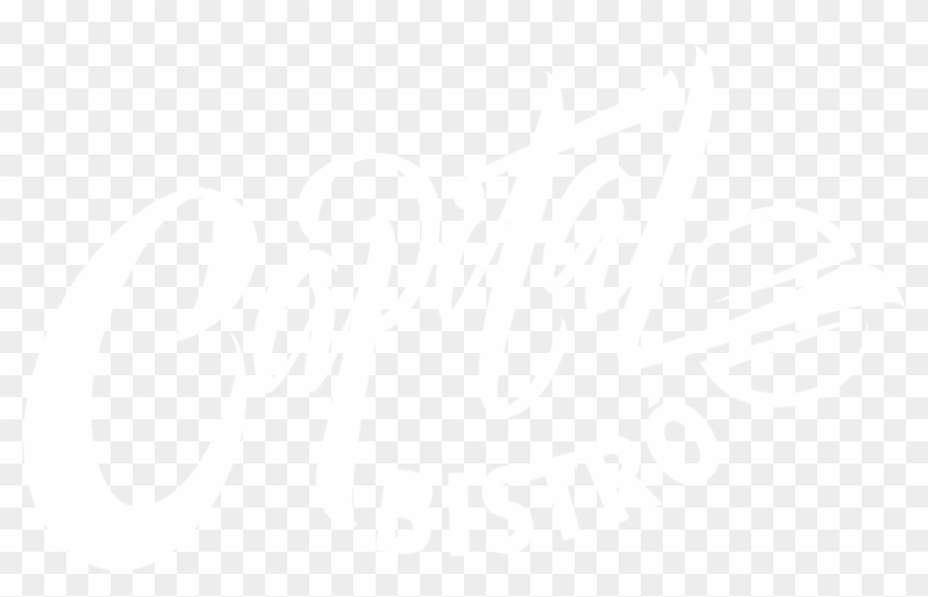 Logo Capital Bistro Blanco - Calligraphy Clipart