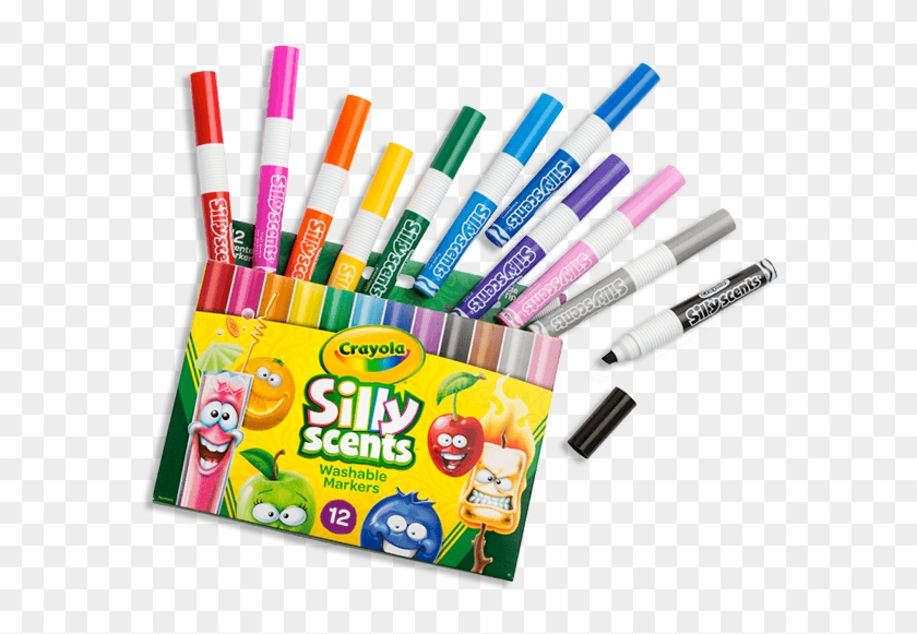 Silly Scents Crayons Pencils - Crayola Marker Png Clipart #4384570