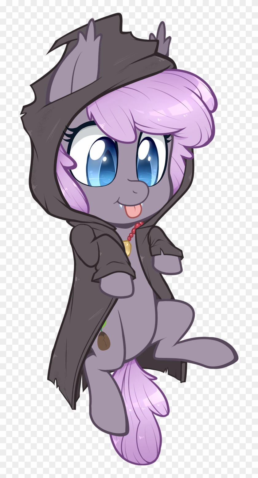 Higgly-chan, Bat Pony, Cultist, Cute, Cute Little Fangs, - Cartoon Clipart #4384683