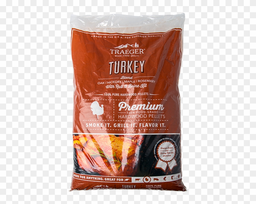 Traeger Turkey Blend 20 Lb Pellets And Brine Kit - Traeger Turkey Pellets Clipart #4384736