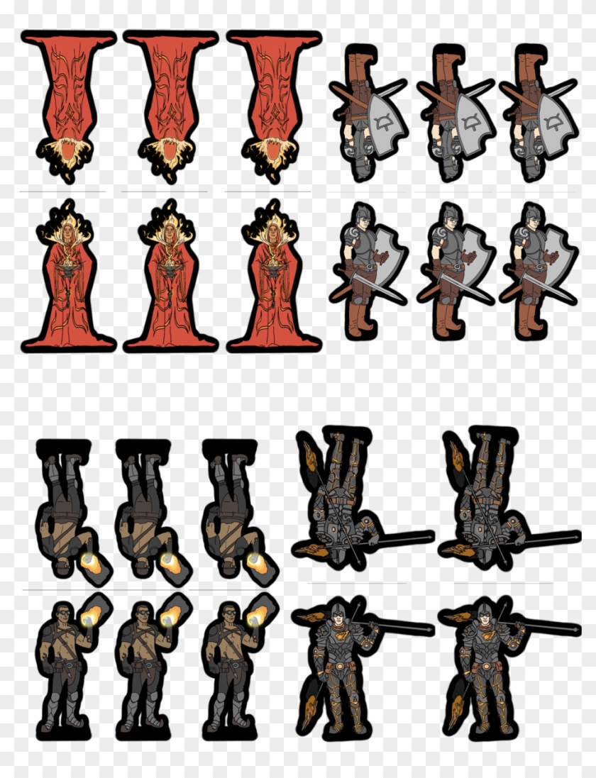 Impromptu Paper Minis Fire Cult Compilation They Are - Dragon Cultist Paper Miniatures Clipart
