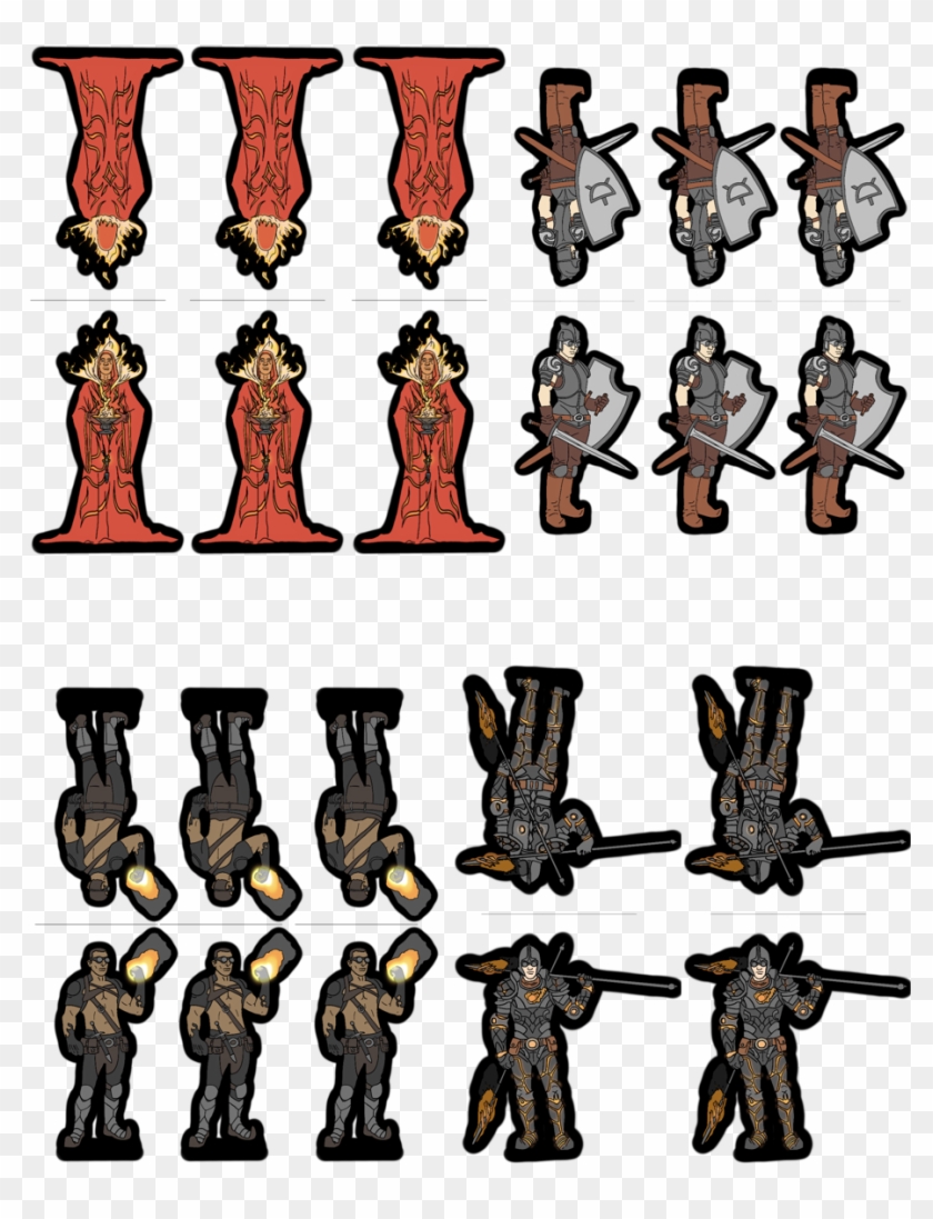 Impromptu Paper Minis Fire Cult Compilation They Are - Dragon Cultist Paper Miniatures Clipart #4385286