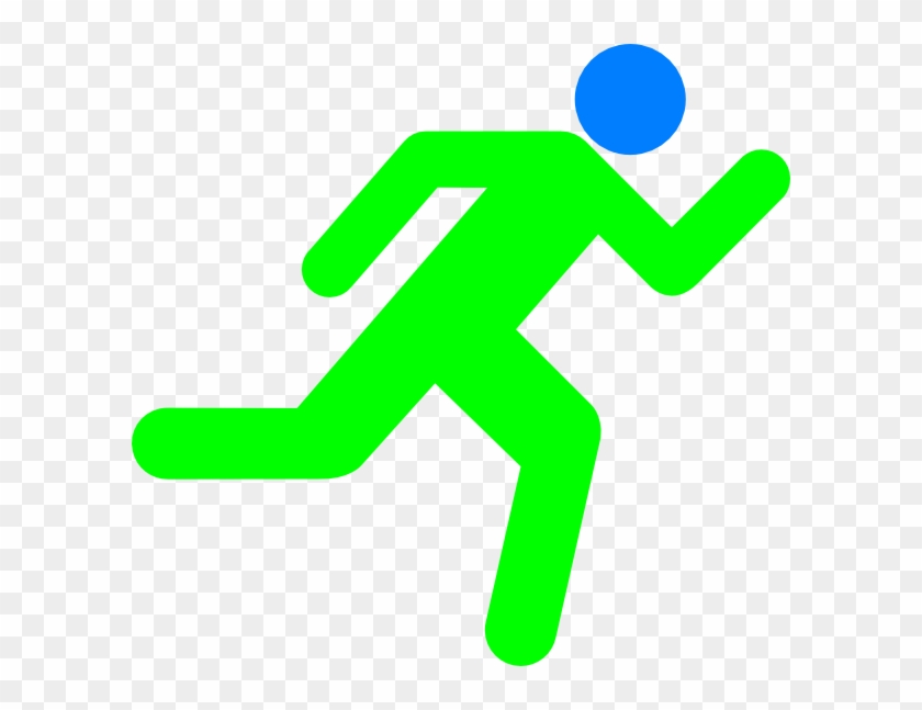Running Clipart Green - Png Download #4385793