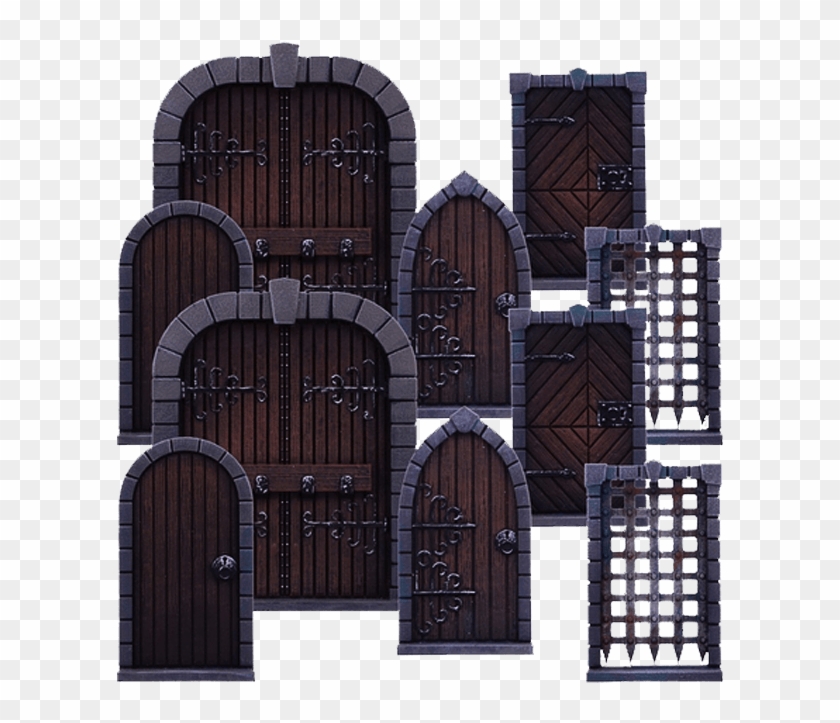 Sword & Sorcery Doors & Chests Clipart