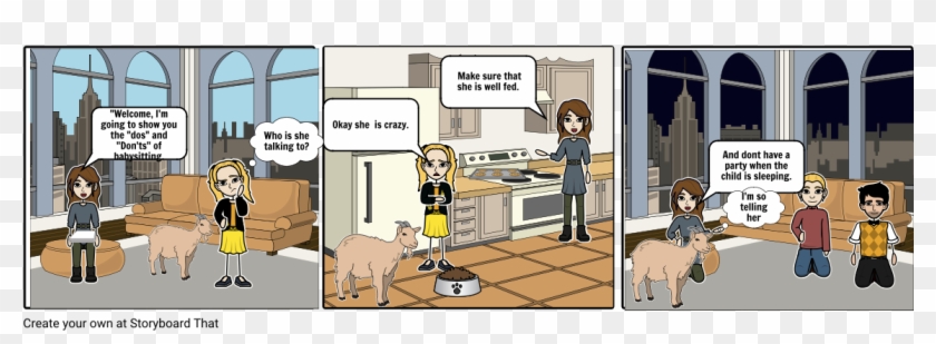 Do's And Don'ts Of Babysitting - Cartoon Clipart