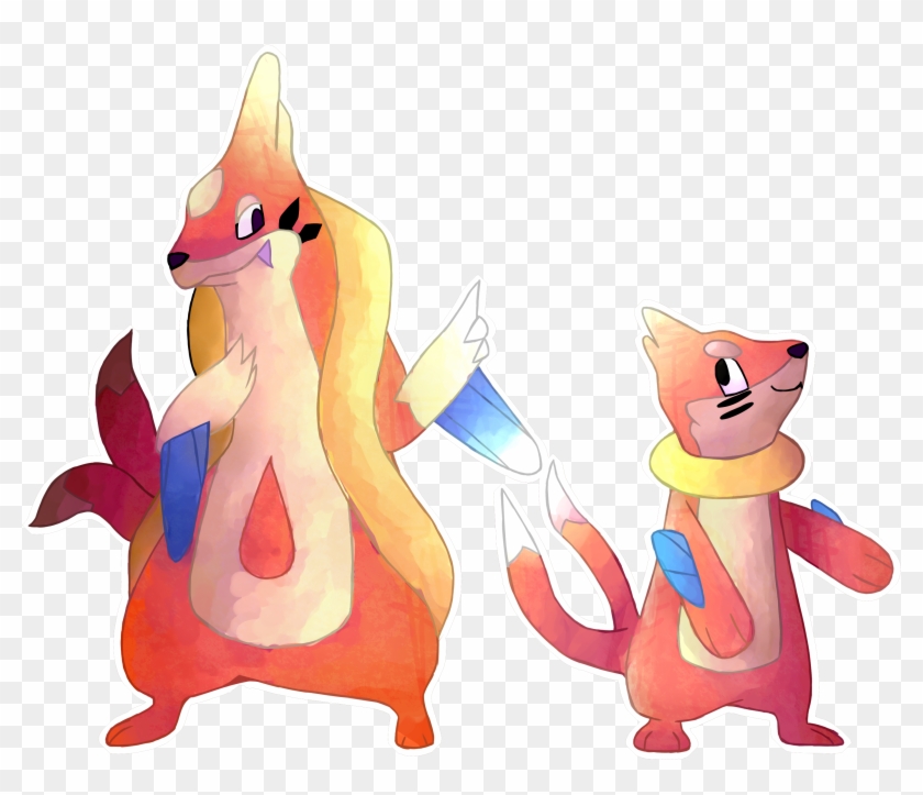 I Drew Floatzel And Buizel - Cartoon Clipart #4386244