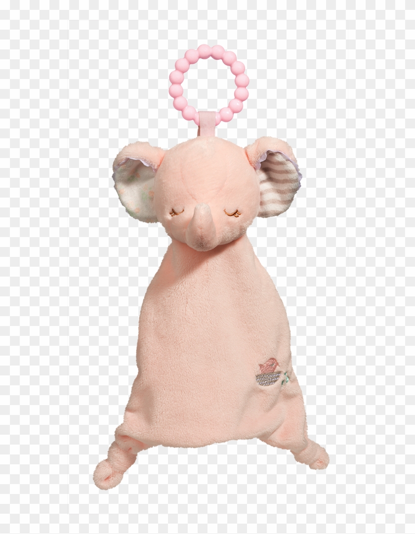 Pink Elephant Sshlumpie Teether - Pacifier Clipart #4387014