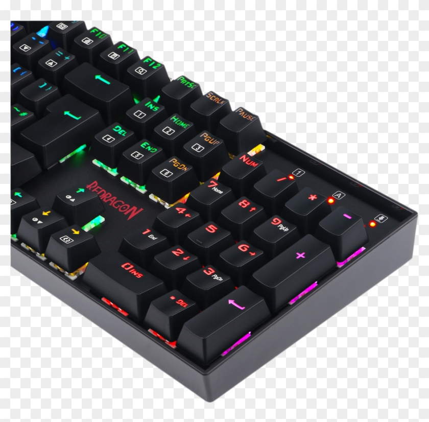 Redragon K551 Rgb Uk Vara Mechanical Keyboard Rgb Backlit - Computer Keyboard Clipart #4387015