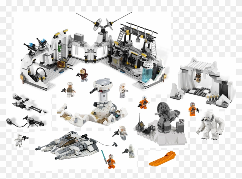 7538491478894966 Assault On Echo Rebel Wampa Snowspeeder - Lego Star Wars Hoth Basis Clipart #4387058
