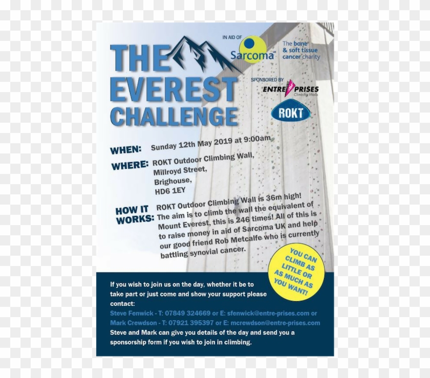 The Everest Challenge Poster - Flyer Clipart