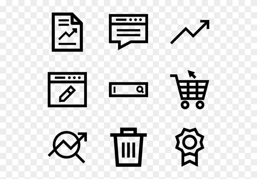 Minimal Seo - Web Design Line Icon Clipart #4388050