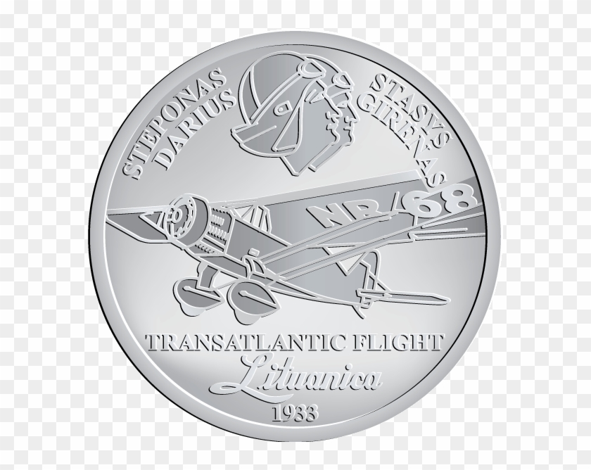 Anykðèiai Transatlantic Flight Lituanica 1933 Steponas - Jurade Logo Clipart #4388333