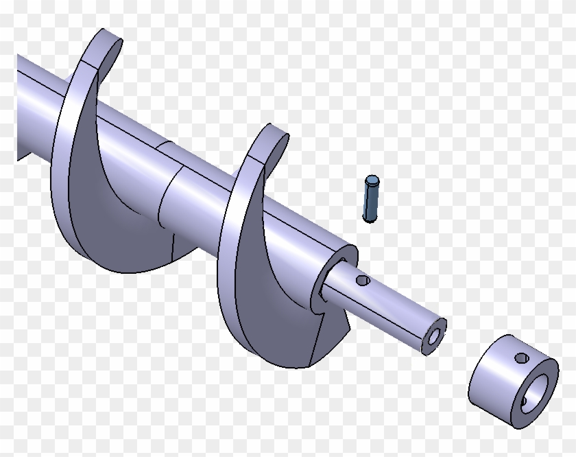 End Shaft 4 - Flange Clipart #4390534