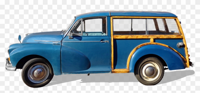 Morris Minor 1000 Traveller In 1966, Morris Minor, - Antique Car Clipart