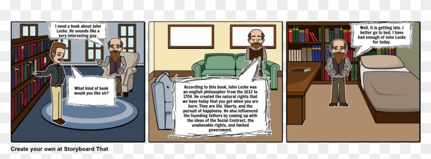 John Locke - Cartoon Clipart #4391210