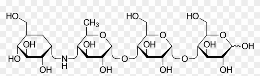 Haworth Projection Of Acarbose - Structural Formula Of Mineral Oil Clipart