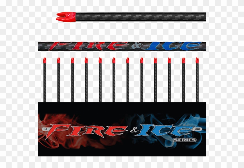 Fire & Ice Arrow Shafts - Carmine Clipart