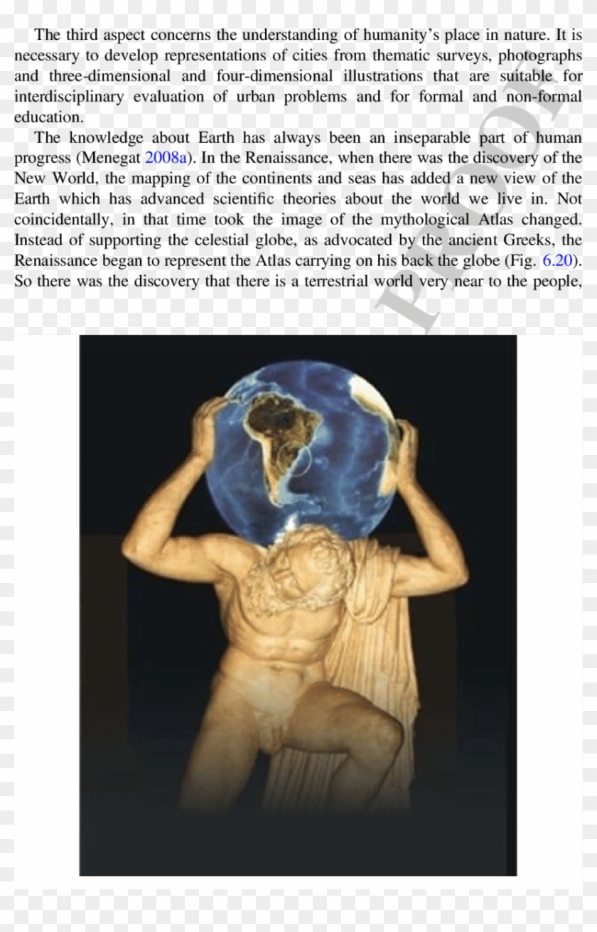 20 Farnese Atlas Carved By Romans In Viii Ad - Illustration Clipart #4391625