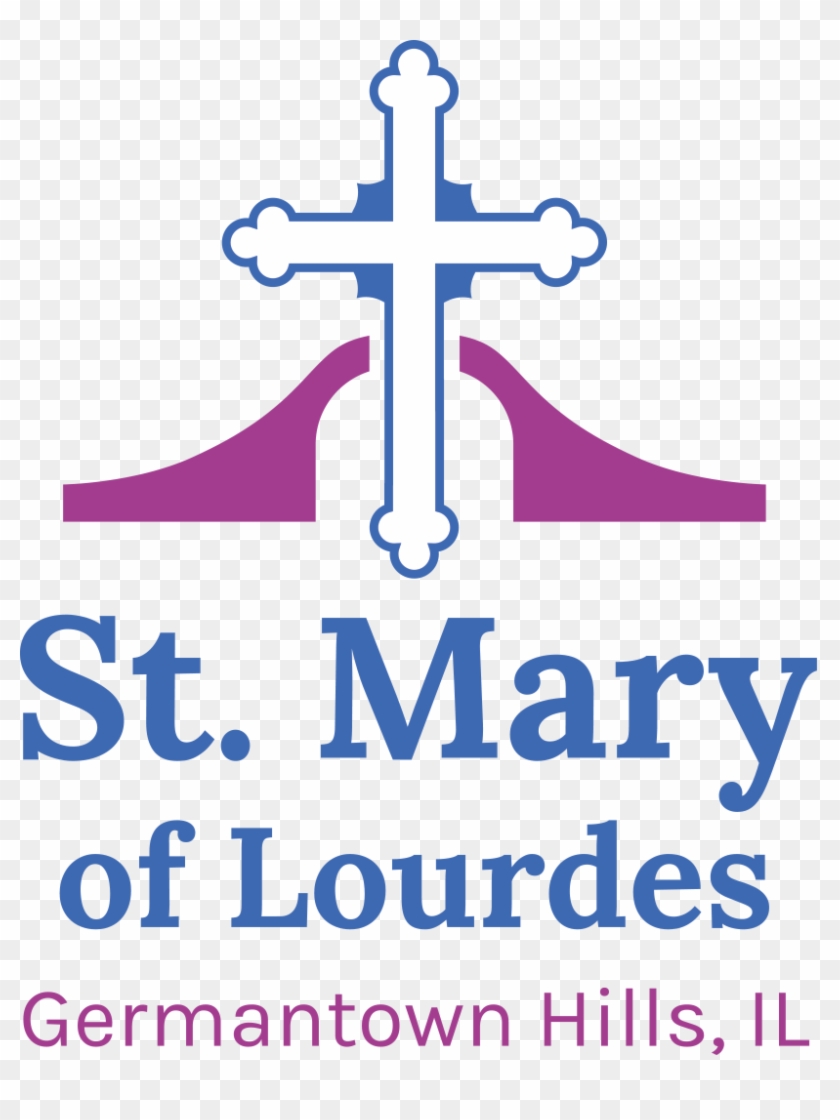 Mary Of Lourdes Catholic Church - Cross Clipart #4391719