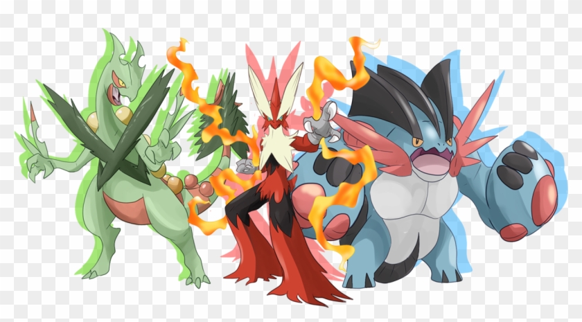Blaziken Transparent Pixelmon - Gen 3 Starter Mega Evolutions Clipart