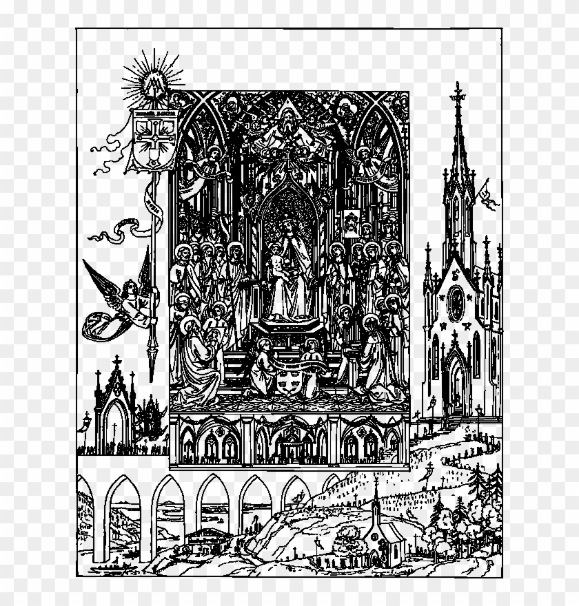 Input Saint Mary The Blessed Virgin Lithograph Clipart #4391867