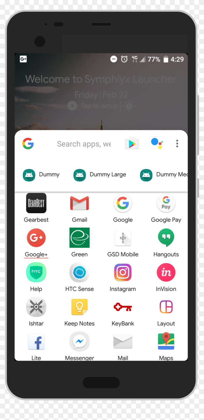 The Launcher Is Comprised Of 2 Main Views - Iphone Clipart