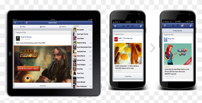 Facebook Sponsored Ads Mobile Clipart