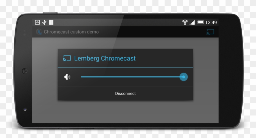 Connecting Chromecast Device - Mediaroutebutton Android Clipart #4393782