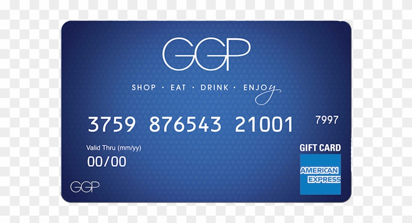 The Ggp Gift Card - American Express Clipart #4394225