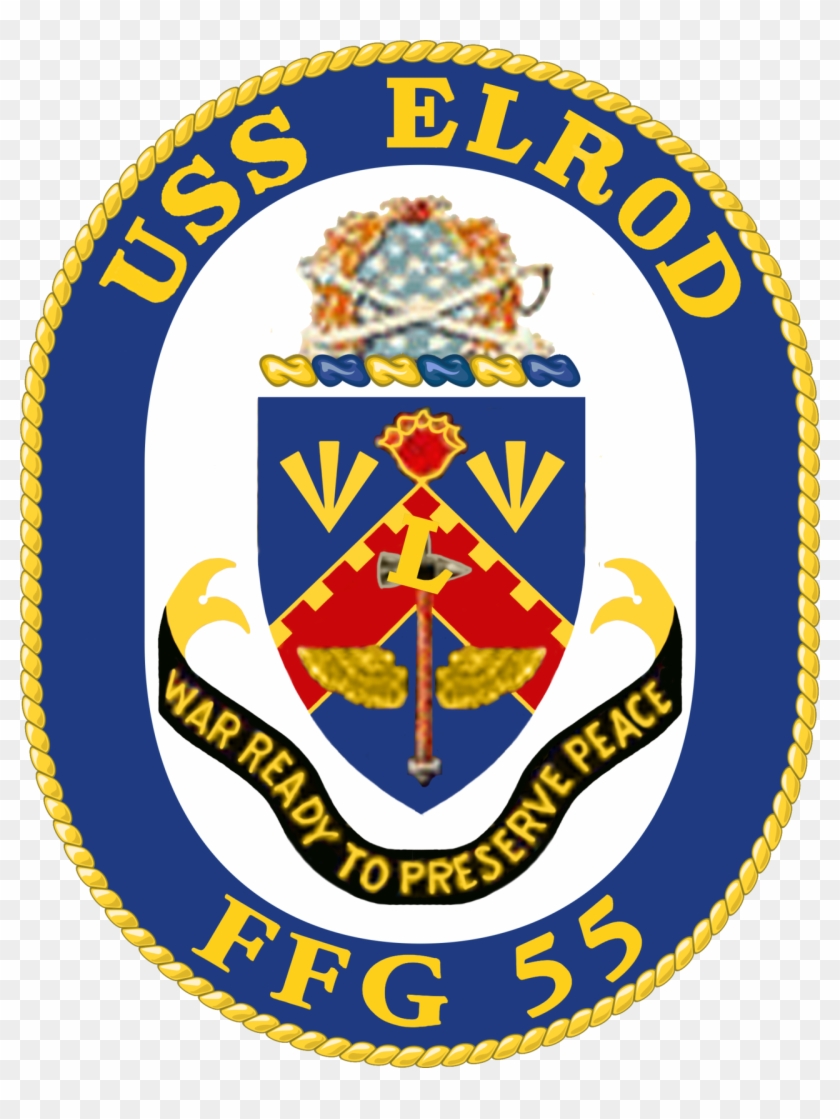Uss Elrod - Emblem Clipart