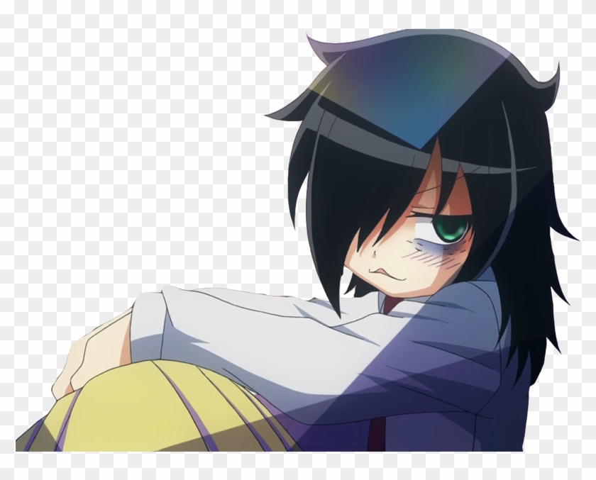 Lien Direct, - Watamote Tomoko Kuroki Png Clipart
