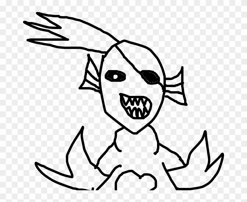 Undyne The Undying - Cartoon Clipart #4394501