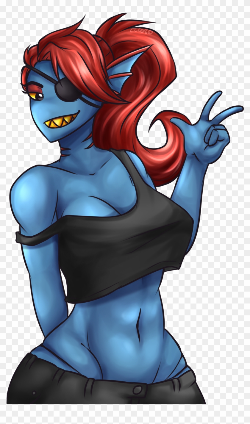 Undyne,undertale - Cartoon Clipart