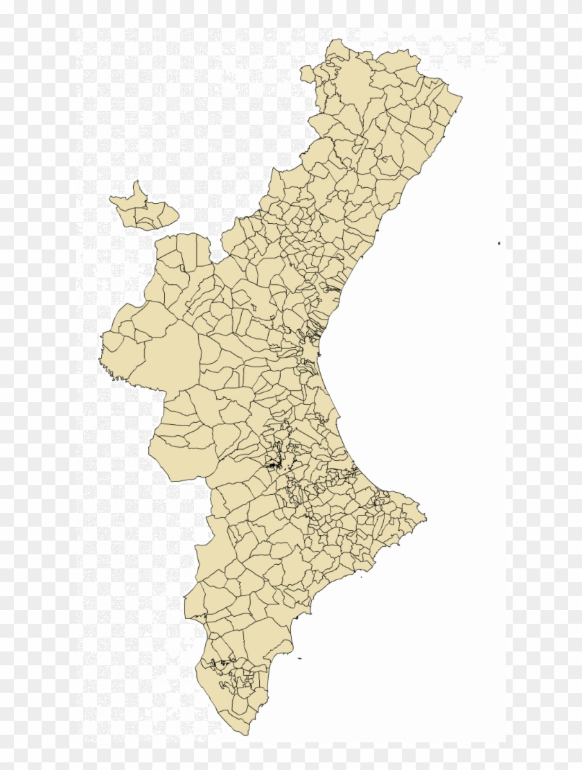 Municipalities Of Valencian Community - Municipios Comunidad Valenciana Clipart