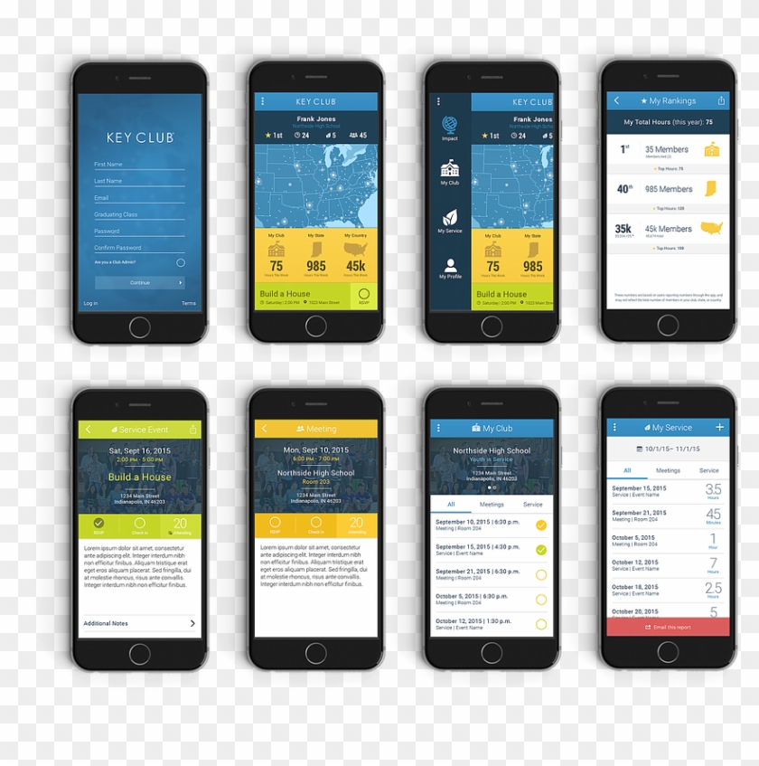 Key Club App - Iphone Clipart