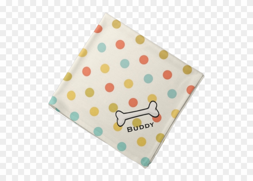 Dog's Vintage Polka Dot Custom Bandana - Polka Dot Clipart