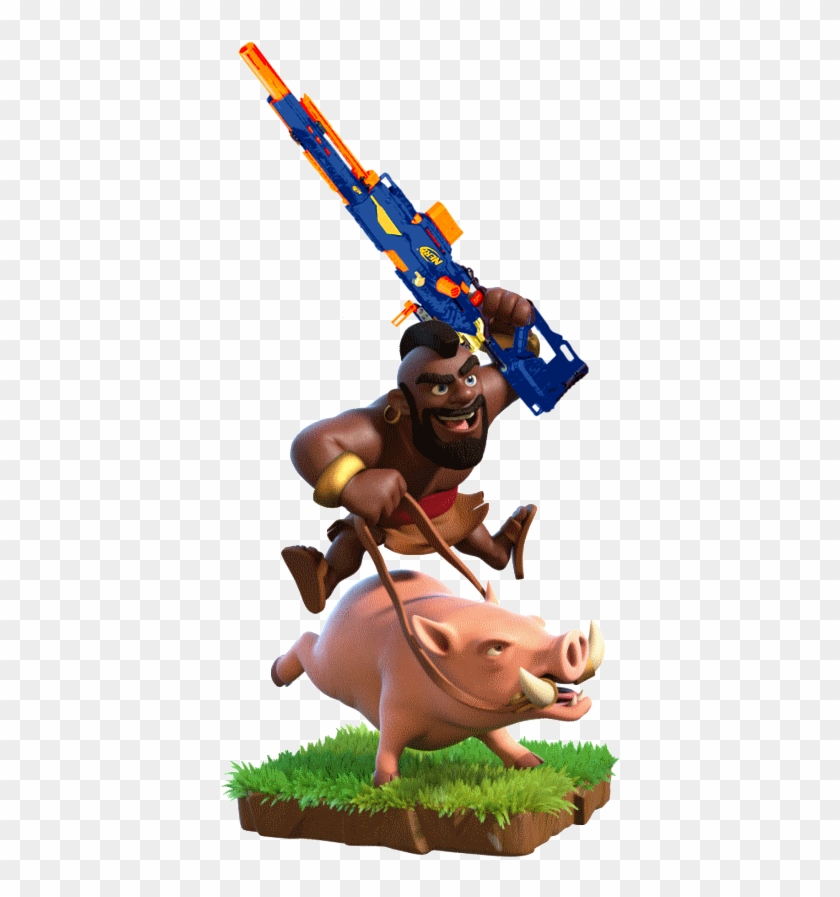 Clashroyale - Hog Rider Of Coc Clipart #4396938